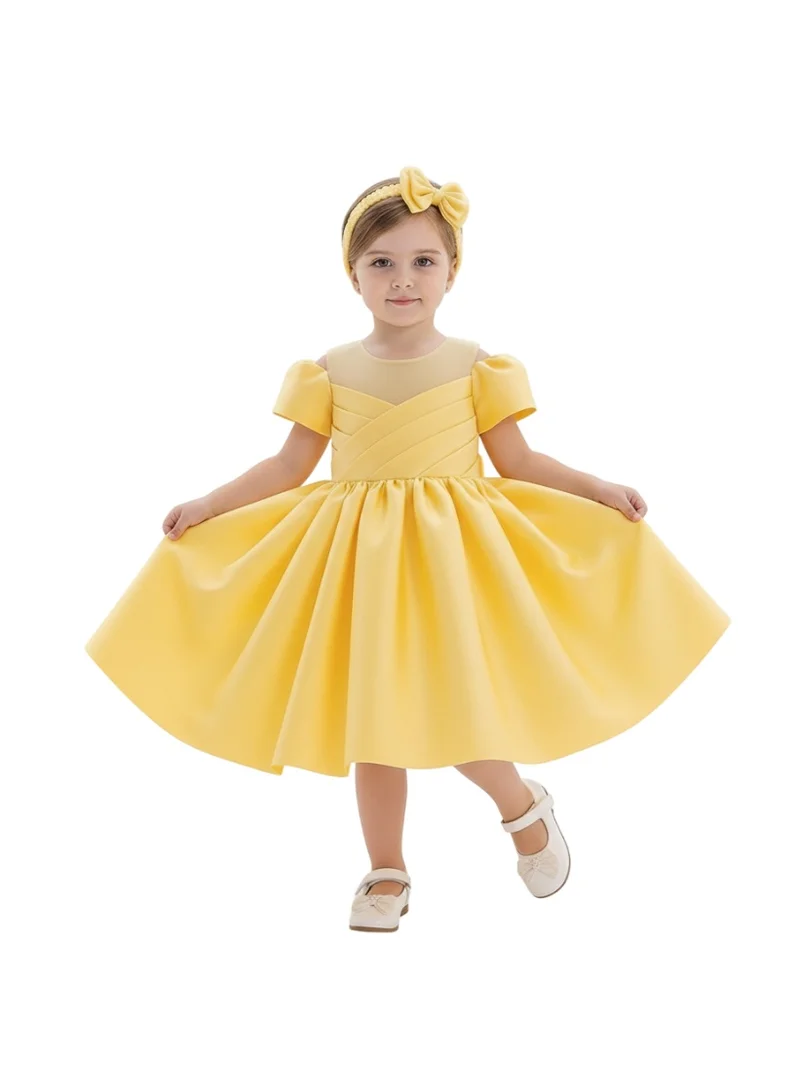 دىدانيالا فستان ساتان أصفر